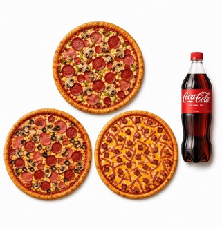 3'Lü Pizza (Orta Boy) Menü görseli