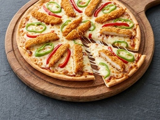 Tavuklu Pizza (Büyük Boy) görseli