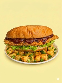 Barbekü Soslu Schnitzel Royal görseli