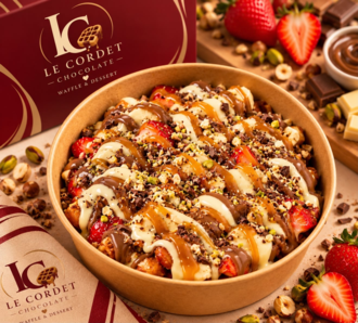 Le Cordet Karamelli Çikolatalı X Large Bowl Waffle görseli