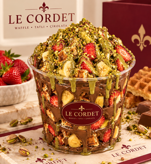 Le Cordet Fıstıklı Bardak Waffle görseli