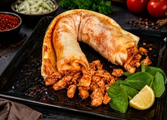 3'Lü Tavuk Lavaş Menü+ 3 Ayran ( 70-80Gr) görseli