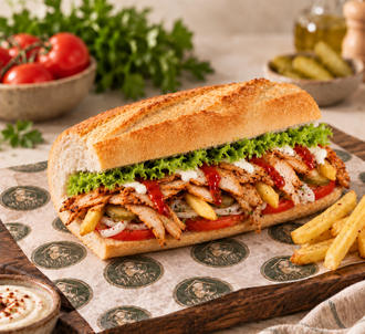 3/4 Ekmek Tavuk Döner (100 Gr) görseli