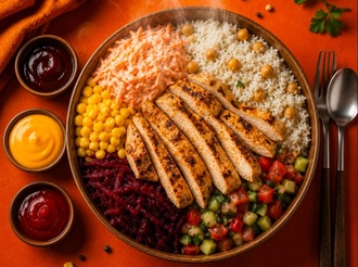 Izgara Tavuk Göğüs Bowl Pilav görseli