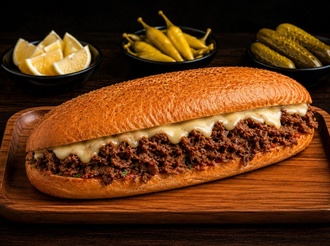 Kaşarlı Ekmek Arası Et Tantuni görseli