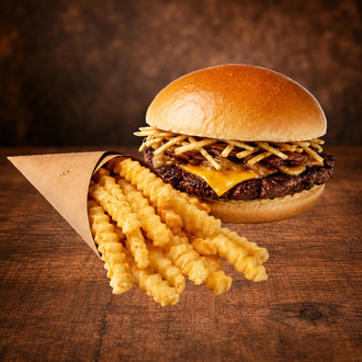 Single Zilla Smash Burger & Patates Kızartması görseli