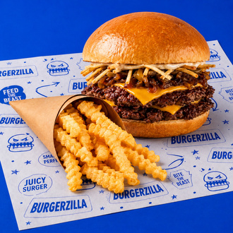 Trüflü Smash Burger & Patates Kızartması görseli