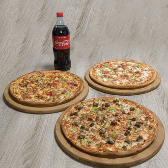 3'Lü Pizza Menü görseli