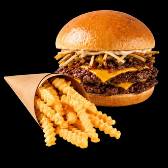 Trüflü Smash Burger & Patates Kızartması görseli