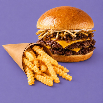 Trüflü Smash Burger & Patates Kızartması görseli
