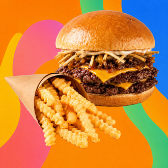 Trüflü Smash Burger & Patates Kızartması görseli