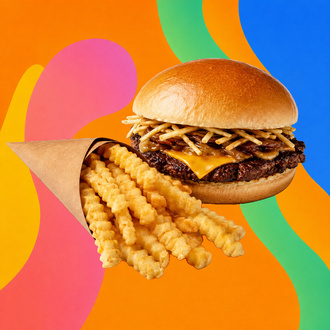 Single Zilla Smash Burger & Patates Kızartması görseli