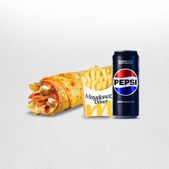 Pepsi Tavuk Döner Maydonoz Medium Dürüm Menü görseli