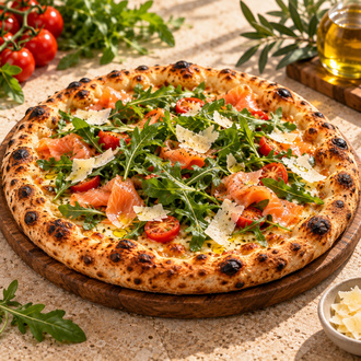 Somon, Roka Ve Zeytinyağlı Sicilya Pizza 24 Cm görseli