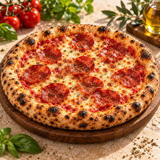 Pepperoni İtalyan Pizza 24 Cm görseli