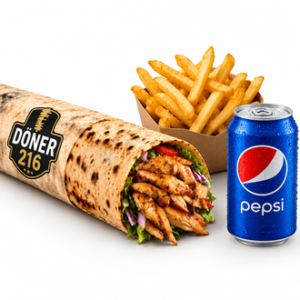 Pepsi Tavuk Döner Medıum Menü görseli