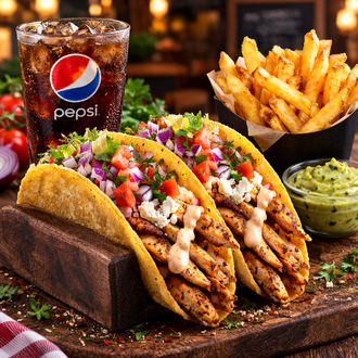 Tavuk Döner Tacos Menü Pepsi görseli
