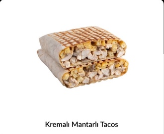 Kremalı Mantarlı Tacos görseli