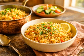 Domatesli Bulgur Pilavı (Vegan) görseli