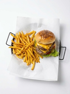 Double Cheese Burger Menü görseli