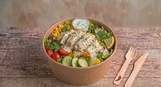 Kremalı Kekik Soslu Tavuklu Bowl görseli