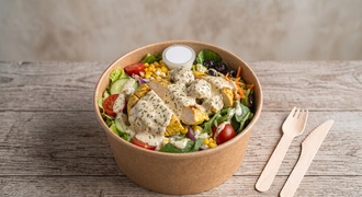 Kremalı Kekik Soslu Tavuklu Salata görseli
