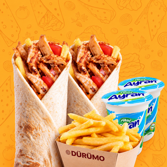 Efsane 2'Li Tavuk Döner Dürüm Menü görseli