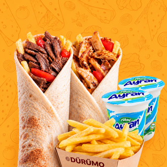 Efsane 2'Li Mix Döner Dürüm Menü görseli