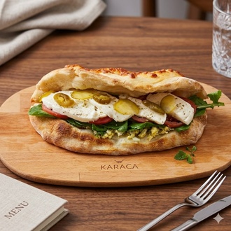 Beyaz Peynirli Yumurtalı Pizzawich görseli