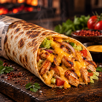 Cheddar Soslu Tavuk Dürüm görseli
