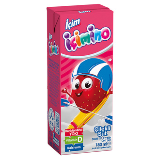 İçimino Çilekli Süt (180 Ml) görseli