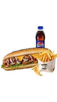 Cheddarlı Mantarlı Hotdog Sandviç Menü görseli