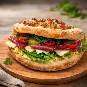 Pastırmalı Eski Kaşarlı Pizzawich görseli