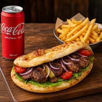 Köfteli Pizzawich + Patates + Cola görseli