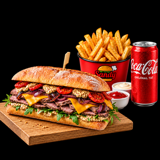 Izgara Antrikot Ciabatta Sandviç Menü görseli