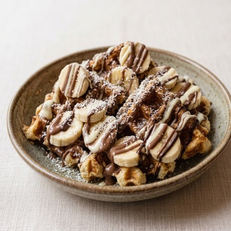 Kasede Beyaz Waffle görseli