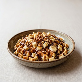 Kasede Karamel Waffle görseli