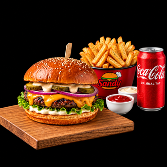 Cheese Sandy Burger Menü görseli