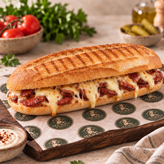 Tam Ekmek Sucuklu Kaşarlı Tost görseli