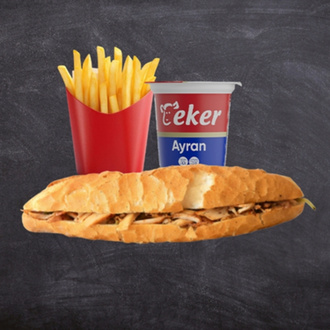 Tam Ekmek Tavuk Döner Menü (110 G) görseli