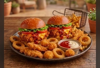 2 Li Hamburger Menü (2 Kişilik) görseli