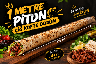 Piton Çiğ Köfte Dürüm (1 Metre) görseli