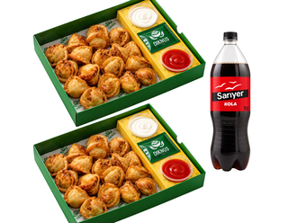 Dana Etli Çıtır Mantı (2 Kutu) + 1 L Kola görseli