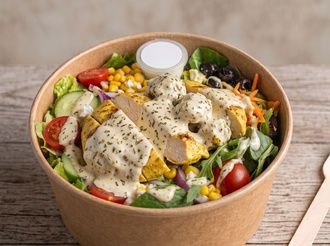 Kremalı Kekik Soslu Tavuklu Salata görseli
