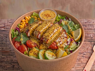 Ballı Hardal Soslu Tavuklu Bowl görseli