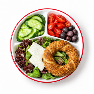 Simit Kahvaltı Tabağı görseli