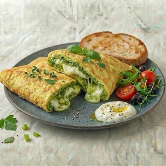 Pesto Sos & Mozzarella Omlet görseli