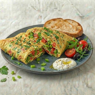 Sebzeli Omlet görseli