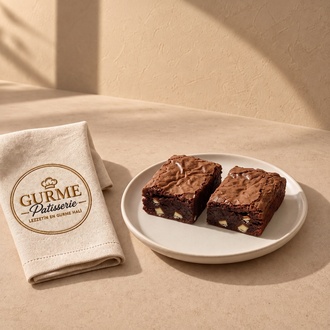 İki Çikolatalı Brownie 2 Adet görseli