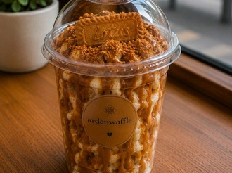 Lotus Soslu Bardak Waffle görseli